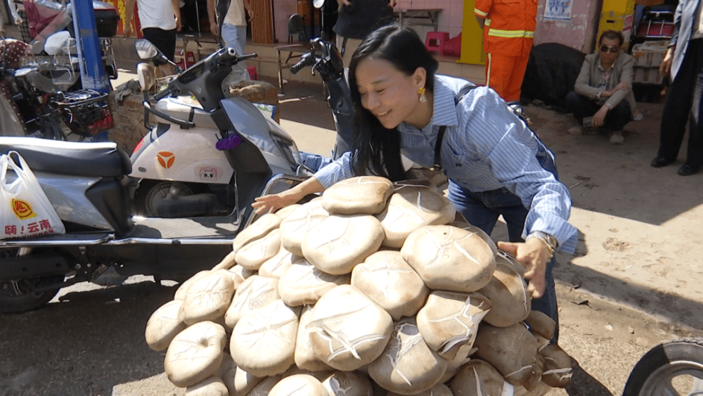 云南现80公斤巨无霸“菌王” 最终卖出1600元